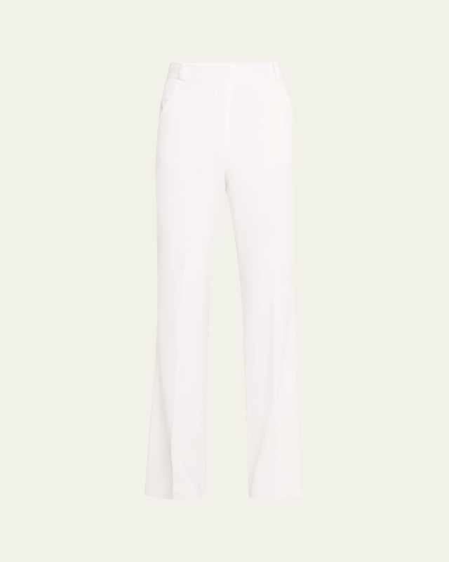 Flat Front Straight Trousers
